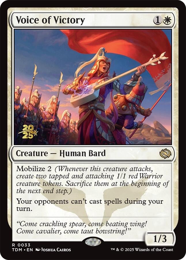 Voice of Victory [Tarkir: Dragonstorm Prerelease Promos] | Deep Dive Games St. Marys