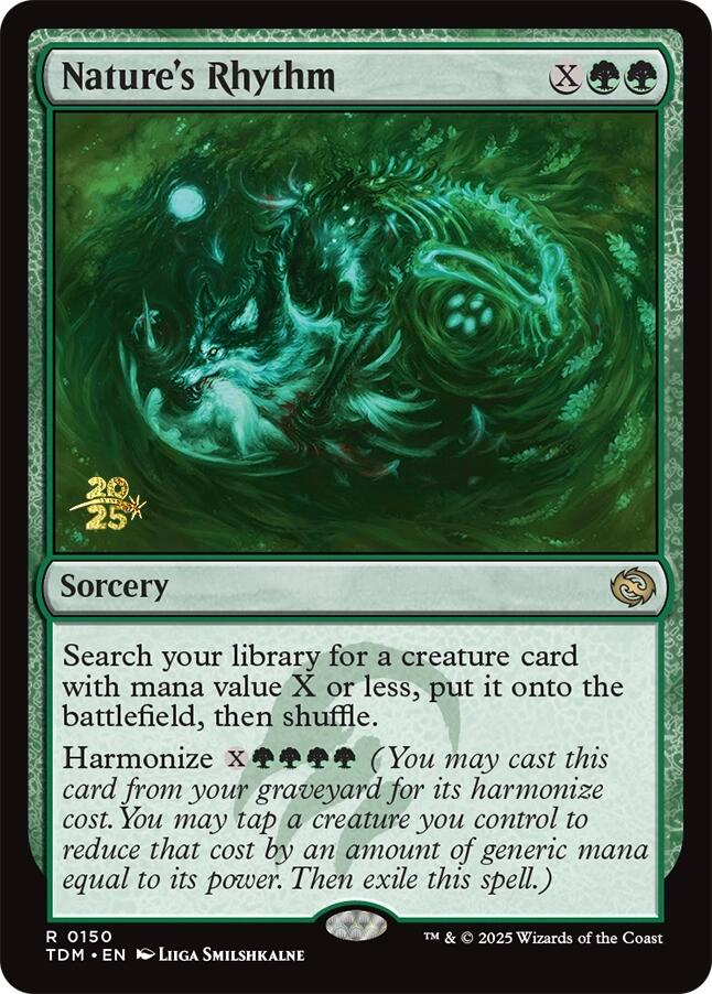 Nature's Rhythm [Tarkir: Dragonstorm Prerelease Promos] | Deep Dive Games St. Marys