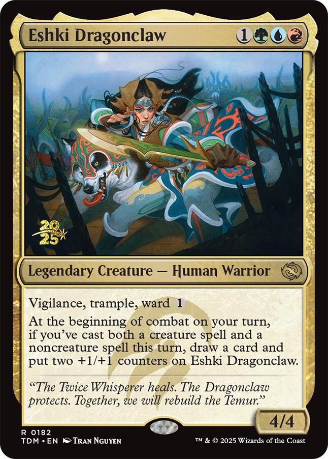 Eshki Dragonclaw [Tarkir: Dragonstorm Prerelease Promos] | Deep Dive Games St. Marys