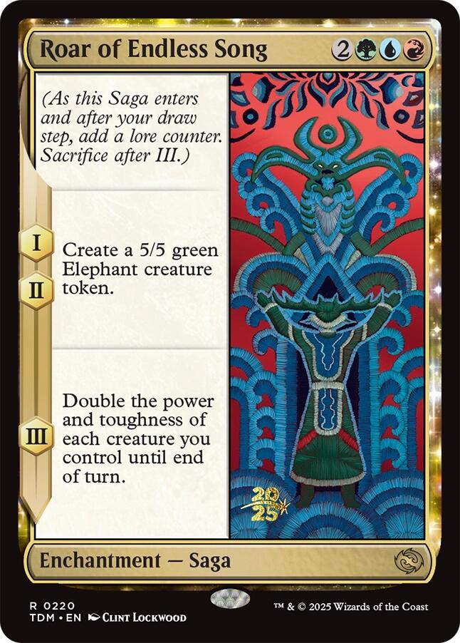 Roar of Endless Song [Tarkir: Dragonstorm Prerelease Promos] | Deep Dive Games St. Marys