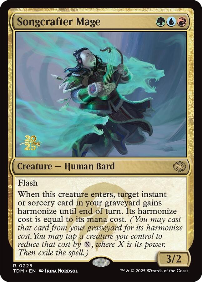 Songcrafter Mage [Tarkir: Dragonstorm Prerelease Promos] | Deep Dive Games St. Marys