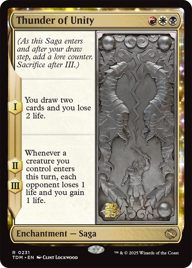 Thunder of Unity [Tarkir: Dragonstorm Prerelease Promos] | Deep Dive Games St. Marys