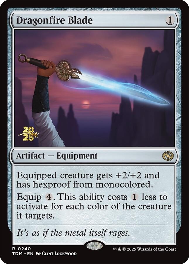 Dragonfire Blade [Tarkir: Dragonstorm Prerelease Promos] | Deep Dive Games St. Marys