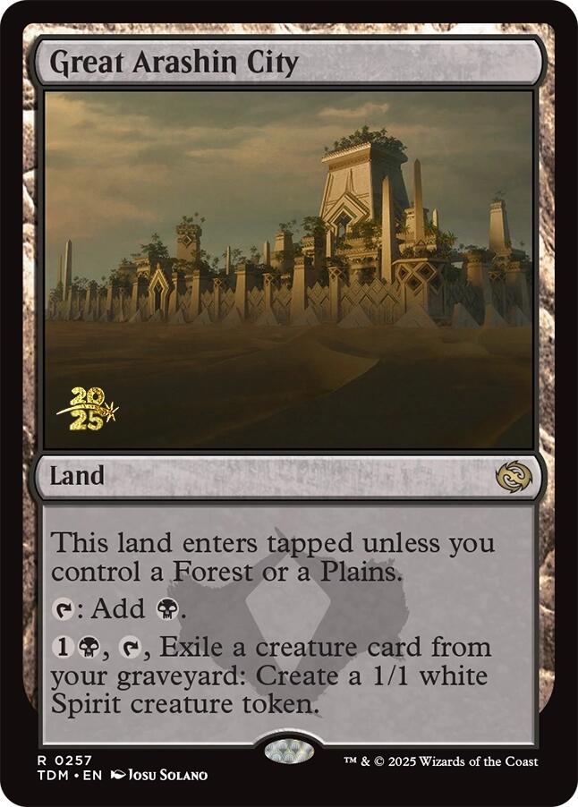 Great Arashin City [Tarkir: Dragonstorm Prerelease Promos] | Deep Dive Games St. Marys