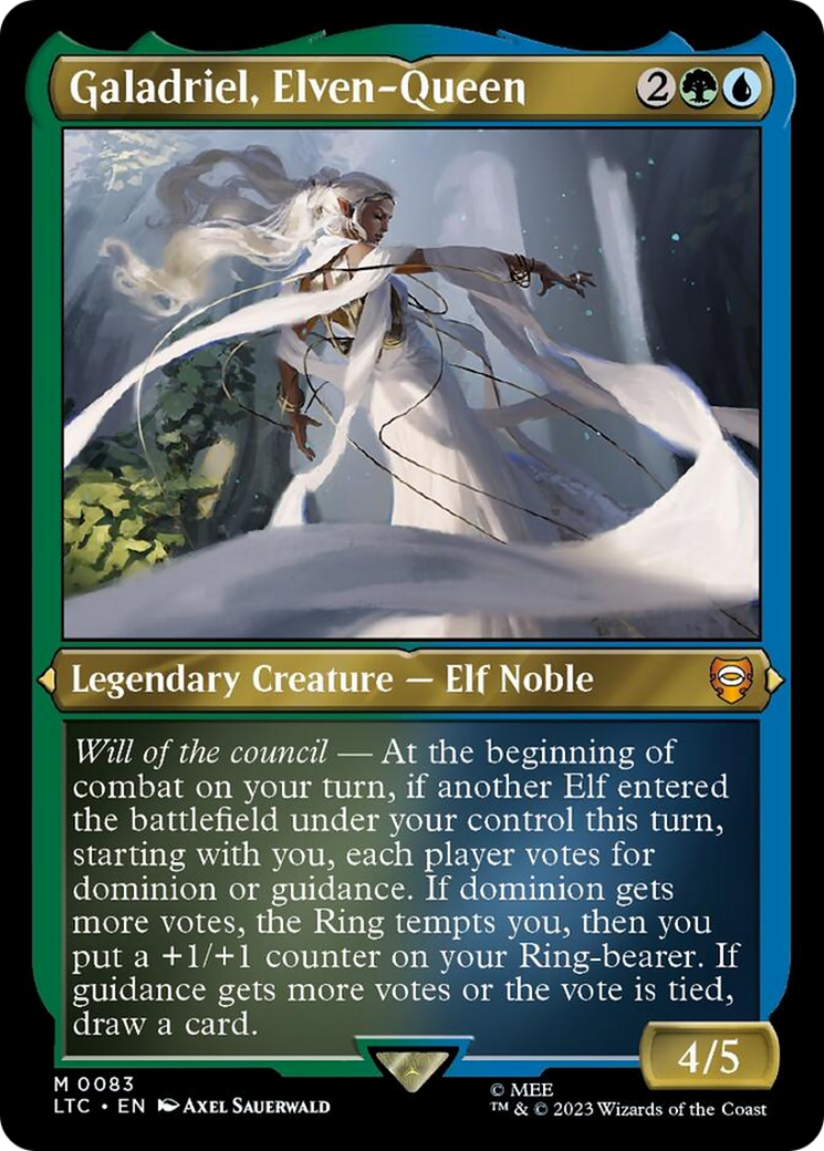 Galadriel, Elven-Queen (Display Commander) [The Lord of the Rings: Tales of Middle-Earth Commander] | Deep Dive Games St. Marys