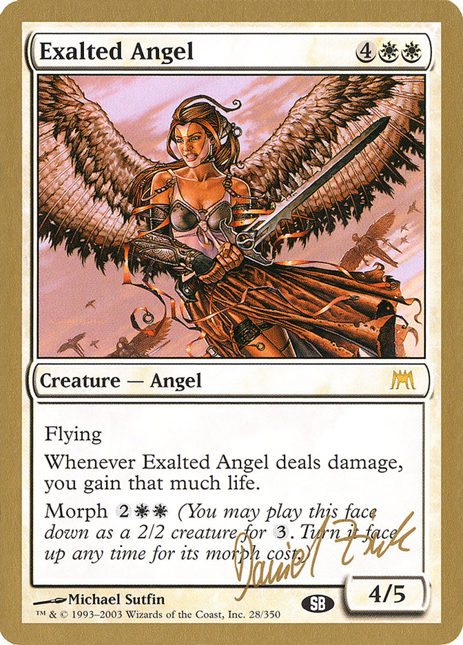 Exalted Angel (Daniel Zink) (SB) [World Championship Decks 2003] | Deep Dive Games St. Marys