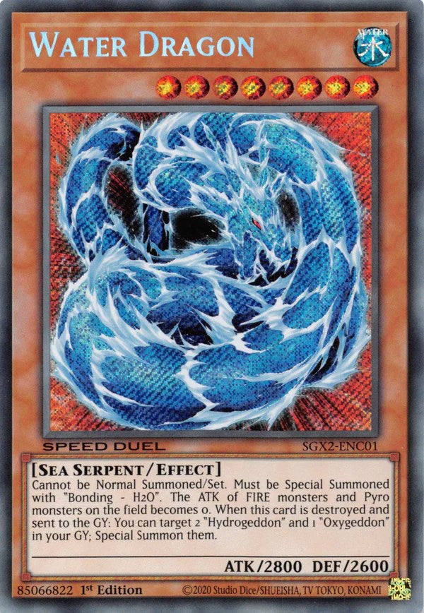 Water Dragon [SGX2-ENC01] Secret Rare | Deep Dive Games St. Marys