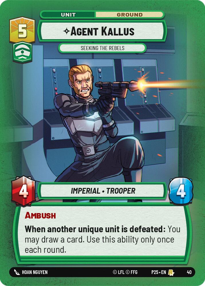 Agent Kallus - Seeking the Rebels (40) (40) [Store Showdown Promos] | Deep Dive Games St. Marys