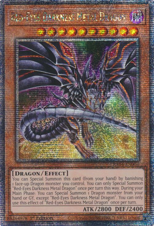 Red-Eyes Darkness Metal Dragon (Alternate Art) [RA04-EN003] Quarter Century Secret Rare | Deep Dive Games St. Marys