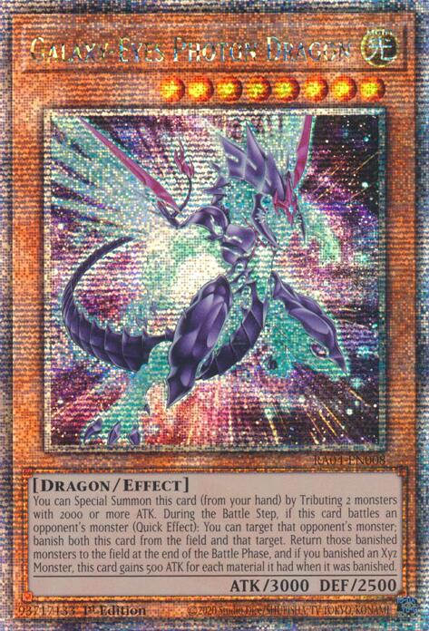 Galaxy-Eyes Photon Dragon (New Art) [RA04-EN008] Quarter Century Secret Rare | Deep Dive Games St. Marys