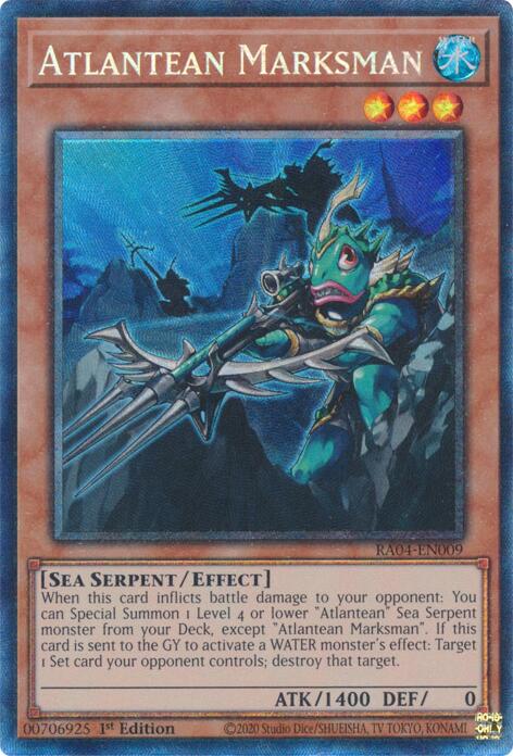 Atlantean Marksman [RA04-EN009] Prismatic Collector's Rare | Deep Dive Games St. Marys