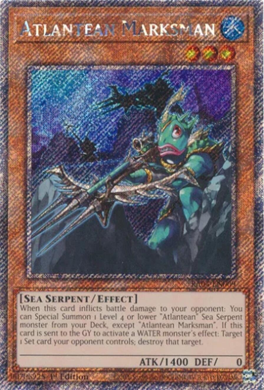 Atlantean Marksman [RA04-EN009] Platinum Secret Rare | Deep Dive Games St. Marys