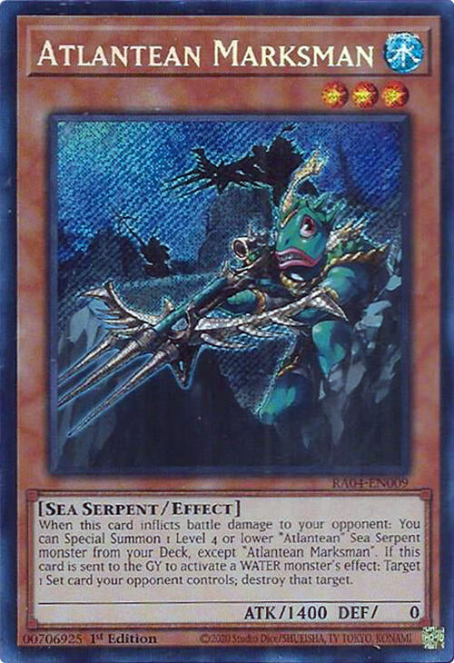Atlantean Marksman [RA04-EN009] Secret Rare | Deep Dive Games St. Marys