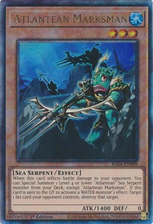 Atlantean Marksman [RA04-EN009] Prismatic Ultimate Rare | Deep Dive Games St. Marys
