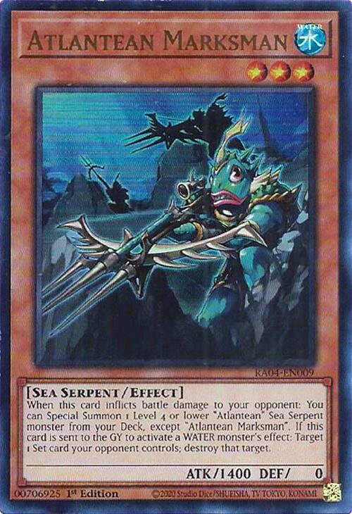 Atlantean Marksman [RA04-EN009] Ultra Rare | Deep Dive Games St. Marys