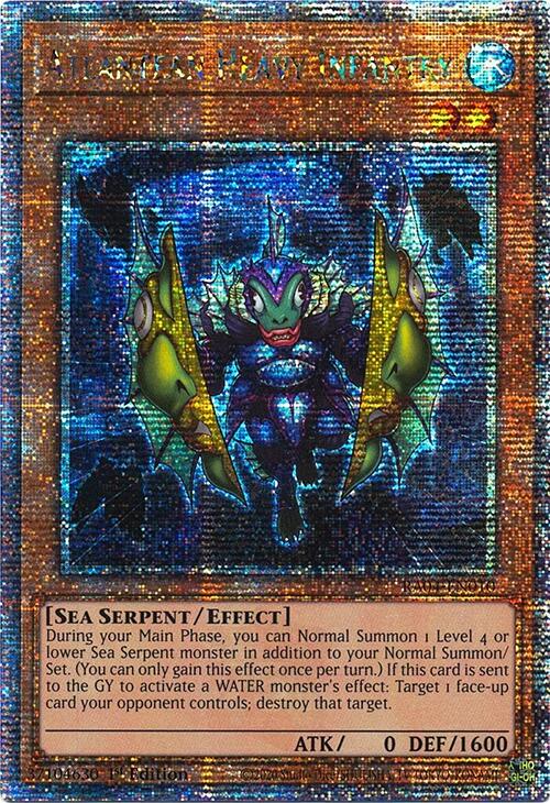 Atlantean Heavy Infantry [RA04-EN010] Quarter Century Secret Rare | Deep Dive Games St. Marys