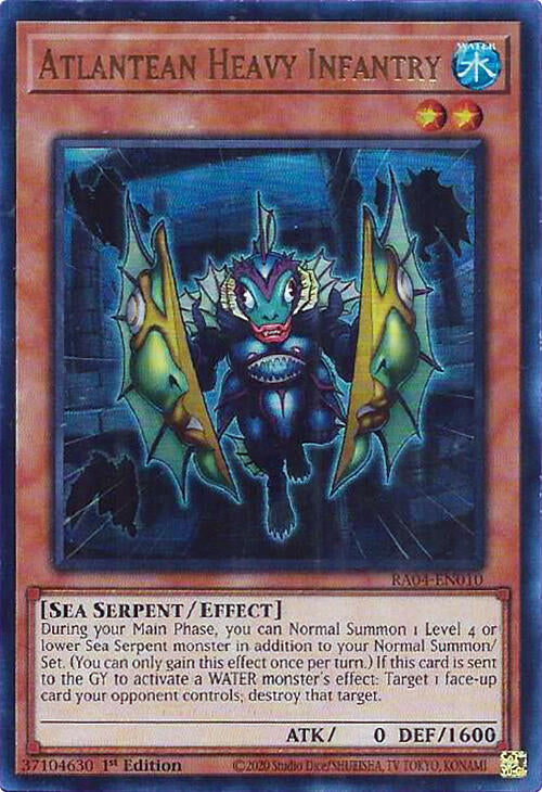 Atlantean Heavy Infantry [RA04-EN010] Ultra Rare | Deep Dive Games St. Marys