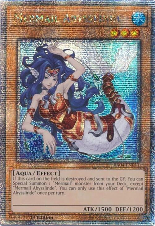 Mermail Abysslinde [RA04-EN011] Quarter Century Secret Rare | Deep Dive Games St. Marys