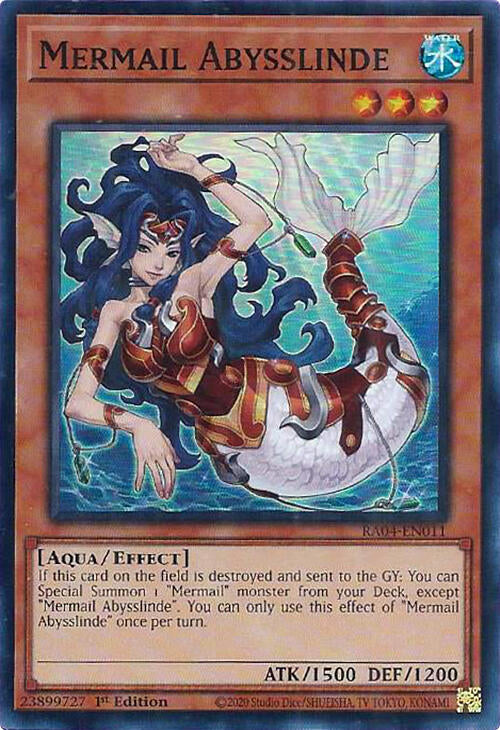 Mermail Abysslinde [RA04-EN011] Super Rare | Deep Dive Games St. Marys