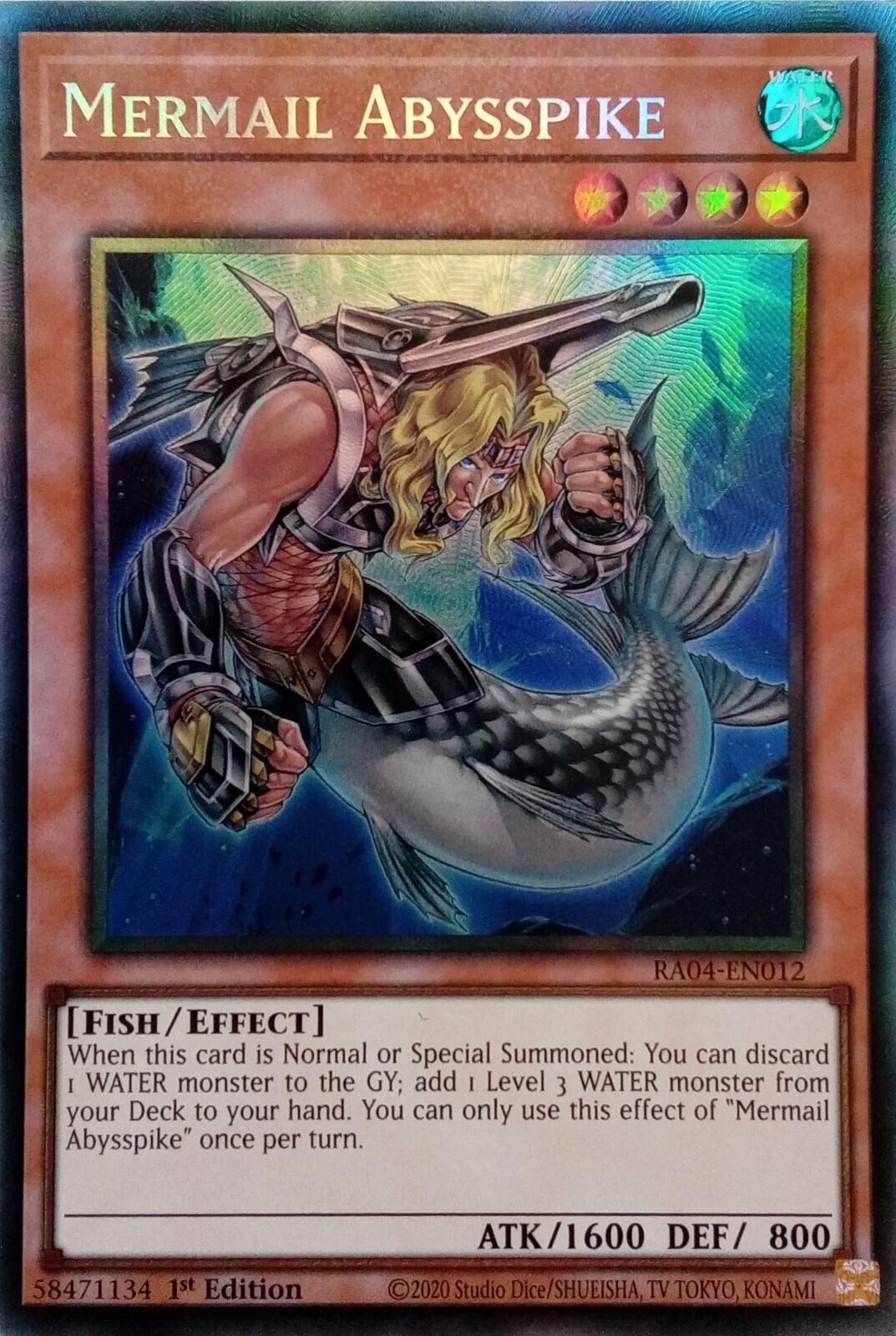 Mermail Abysspike [RA04-EN012] Prismatic Collector's Rare | Deep Dive Games St. Marys