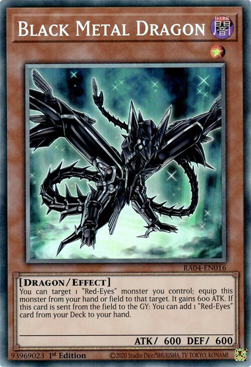 Black Metal Dragon [RA04-EN016] Prismatic Collector's Rare | Deep Dive Games St. Marys
