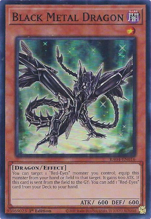 Black Metal Dragon [RA04-EN016] Super Rare | Deep Dive Games St. Marys
