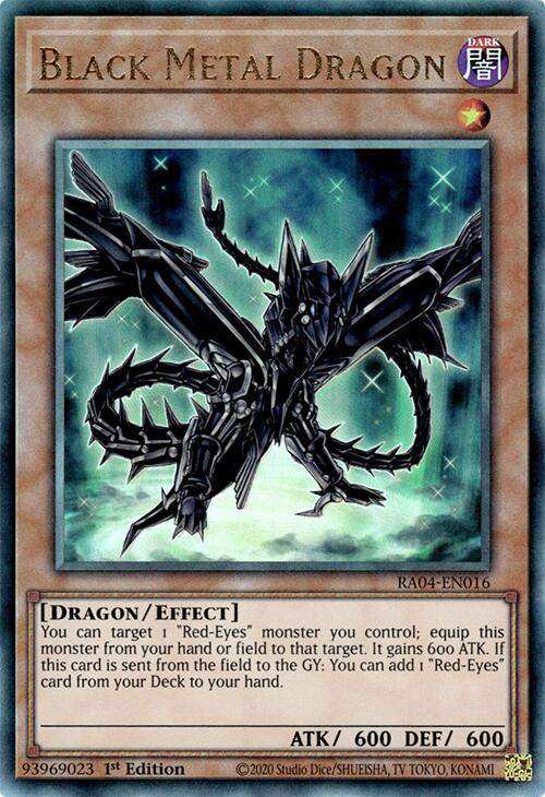 Black Metal Dragon [RA04-EN016] Prismatic Ultimate Rare | Deep Dive Games St. Marys