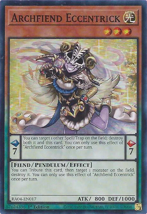 Archfiend Eccentrick [RA04-EN017] Super Rare | Deep Dive Games St. Marys