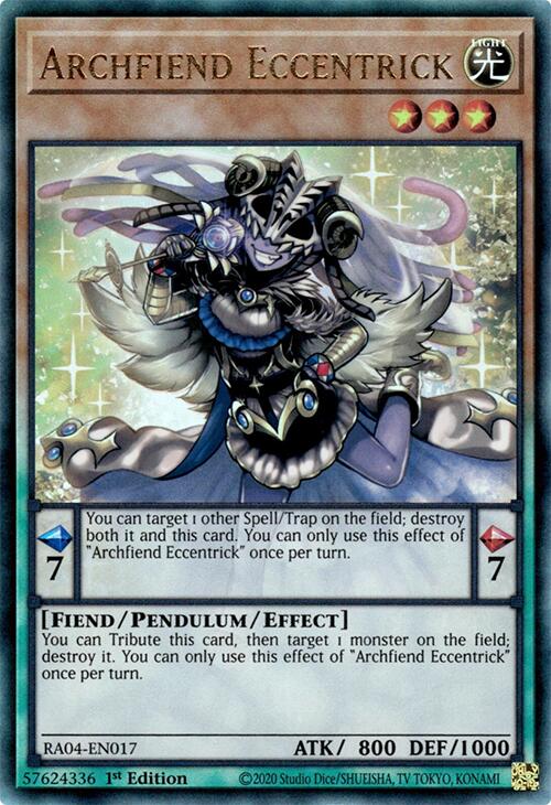 Archfiend Eccentrick [RA04-EN017] Prismatic Ultimate Rare | Deep Dive Games St. Marys
