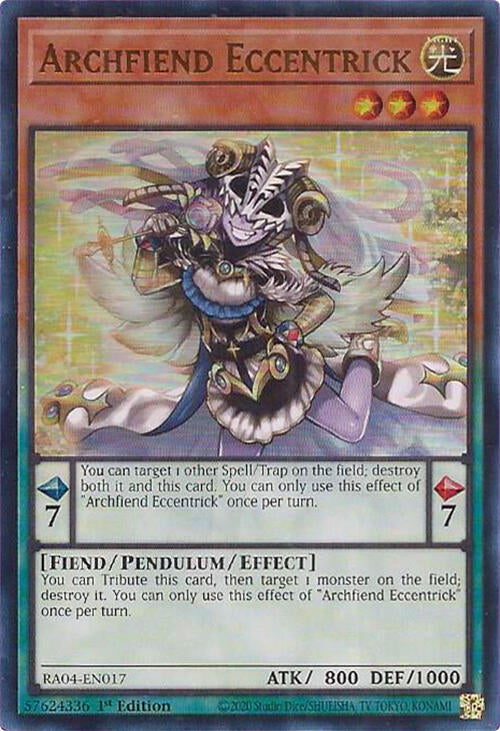Archfiend Eccentrick [RA04-EN017] Ultra Rare | Deep Dive Games St. Marys