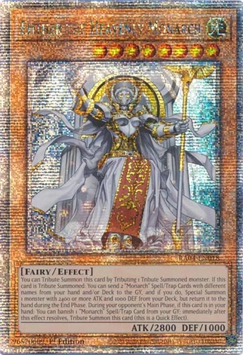 Ehther the Heavenly Monarch [RA04-EN018] Quarter Century Secret Rare | Deep Dive Games St. Marys