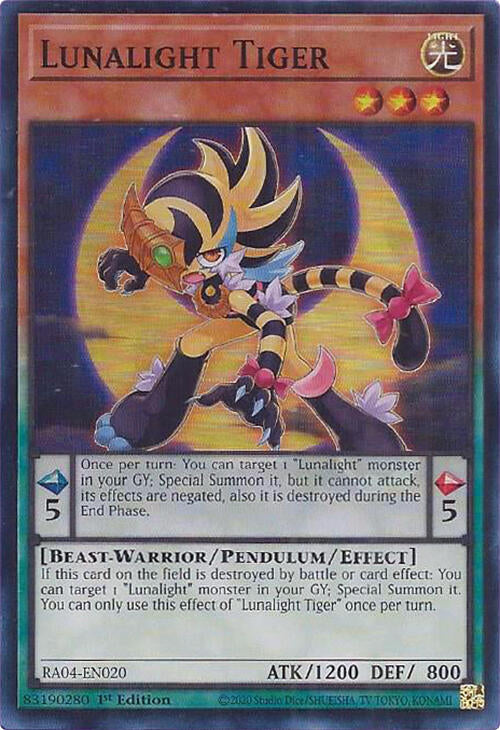 Lunalight Tiger [RA04-EN020] Super Rare | Deep Dive Games St. Marys