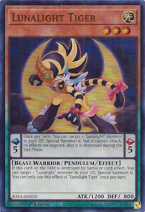 Lunalight Tiger [RA04-EN020] Ultra Rare | Deep Dive Games St. Marys