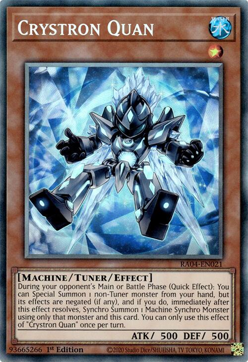 Crystron Quan [RA04-EN021] Prismatic Collector's Rare | Deep Dive Games St. Marys