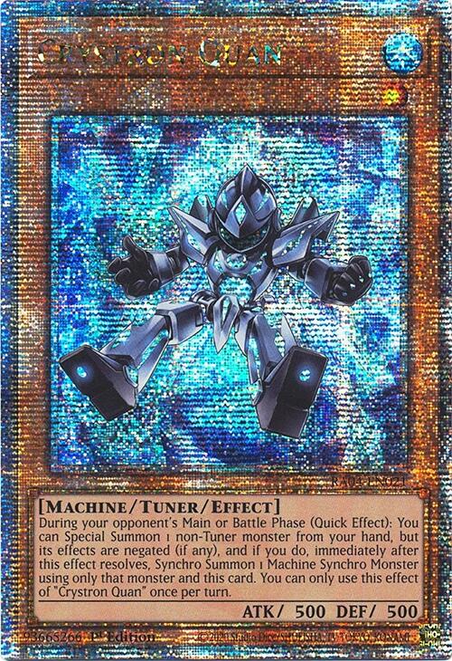 Crystron Quan [RA04-EN021] Quarter Century Secret Rare | Deep Dive Games St. Marys
