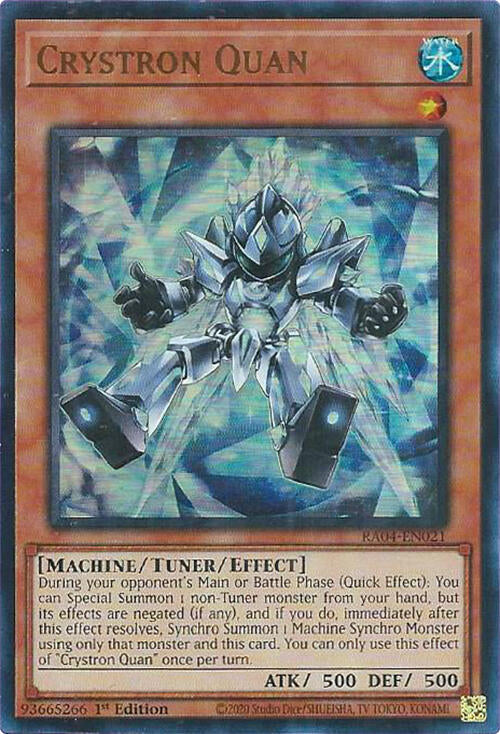 Crystron Quan [RA04-EN021] Ultra Rare | Deep Dive Games St. Marys