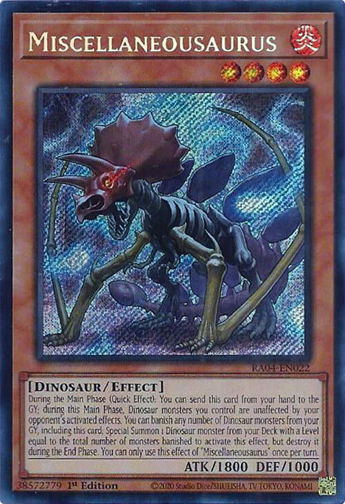 Miscellaneousaurus [RA04-EN022] Secret Rare | Deep Dive Games St. Marys