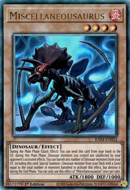 Miscellaneousaurus [RA04-EN022] Prismatic Ultimate Rare | Deep Dive Games St. Marys