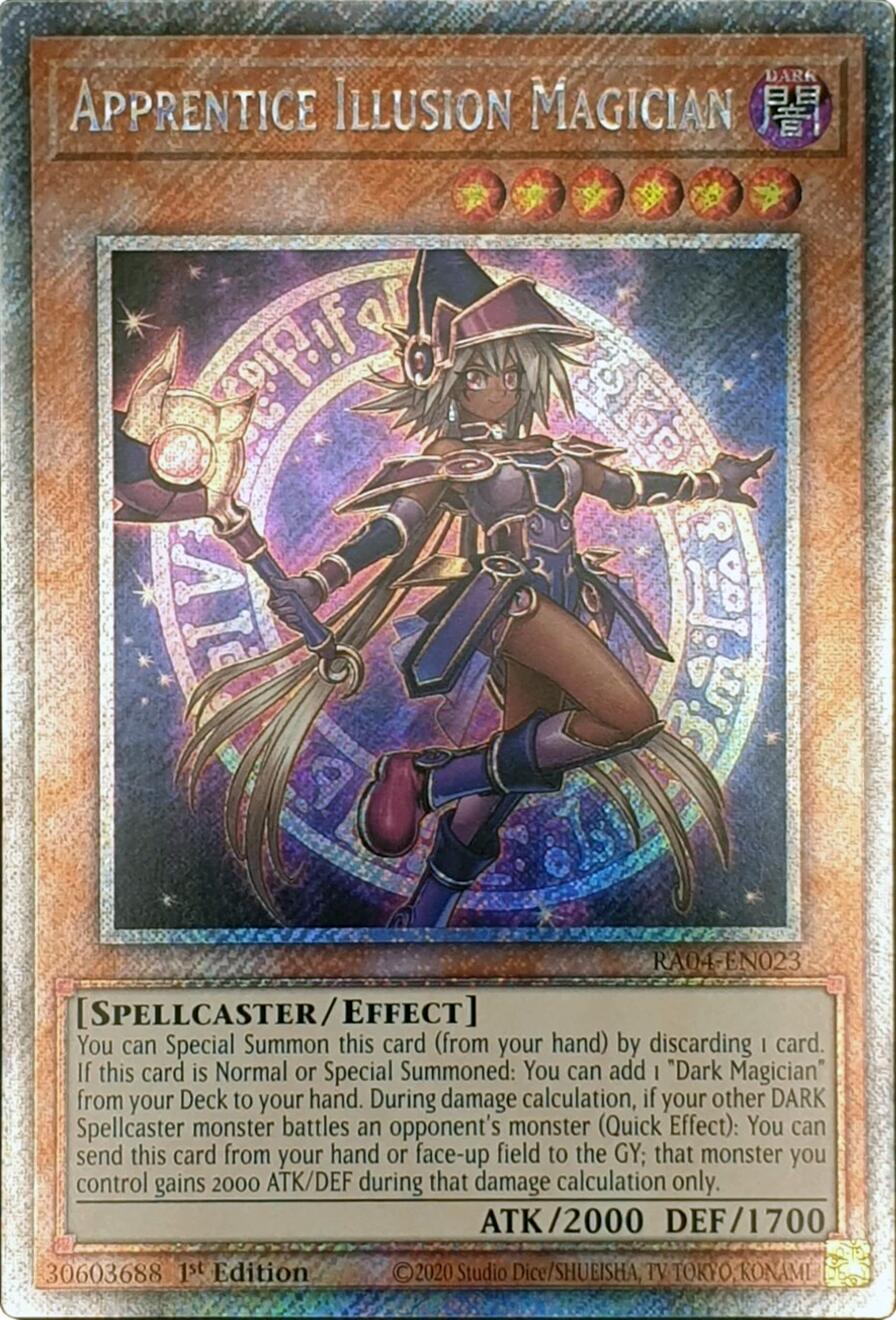 Apprentice Illusion Magician [RA04-EN023] Platinum Secret Rare | Deep Dive Games St. Marys
