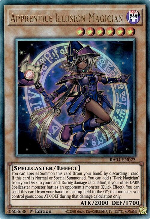 Apprentice Illusion Magician [RA04-EN023] Prismatic Ultimate Rare | Deep Dive Games St. Marys
