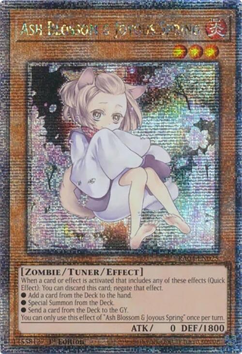 Ash Blossom & Joyous Spring (Alternate Art) [RA04-EN025] Quarter Century Secret Rare | Deep Dive Games St. Marys