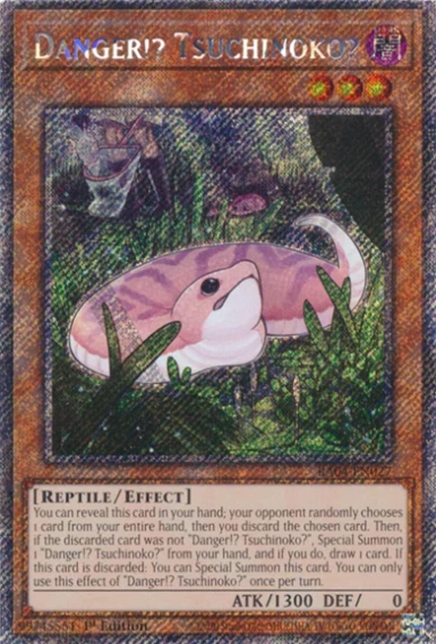 Danger!? Tsuchinoko? [RA04-EN027] Platinum Secret Rare | Deep Dive Games St. Marys