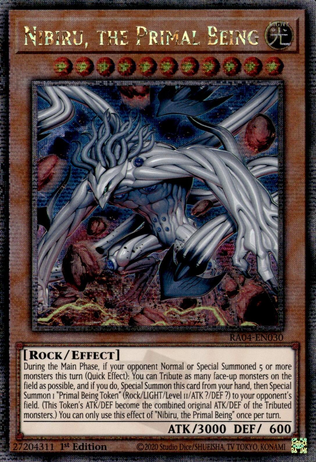 Nibiru, the Primal Being (New Art) [RA04-EN030] Quarter Century Secret Rare | Deep Dive Games St. Marys