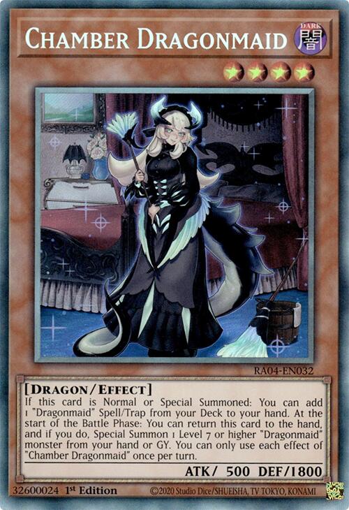 Chamber Dragonmaid [RA04-EN032] Prismatic Collector's Rare | Deep Dive Games St. Marys