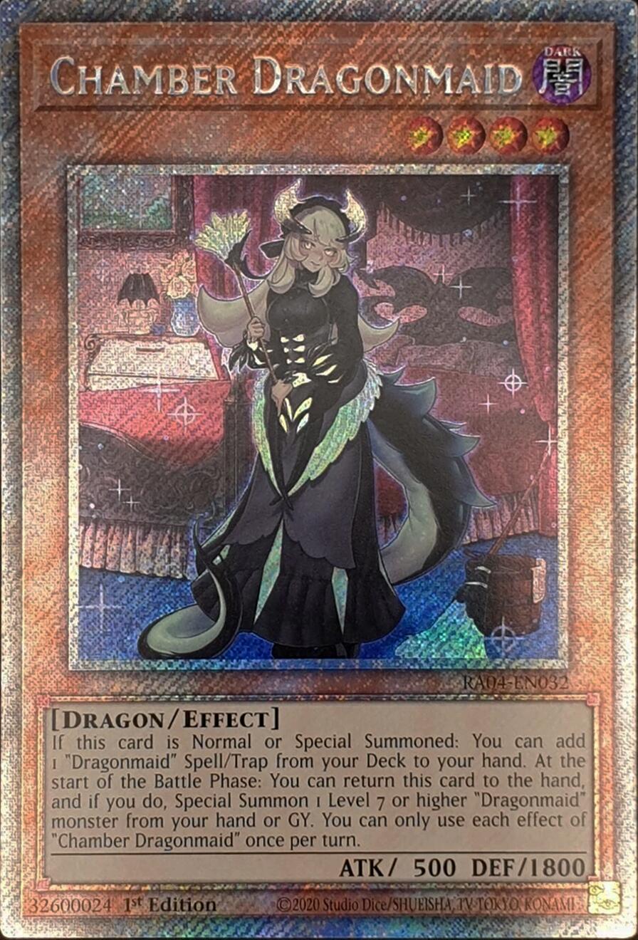 Chamber Dragonmaid [RA04-EN032] Platinum Secret Rare | Deep Dive Games St. Marys