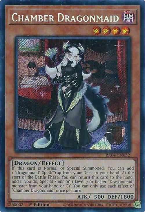 Chamber Dragonmaid [RA04-EN032] Secret Rare | Deep Dive Games St. Marys