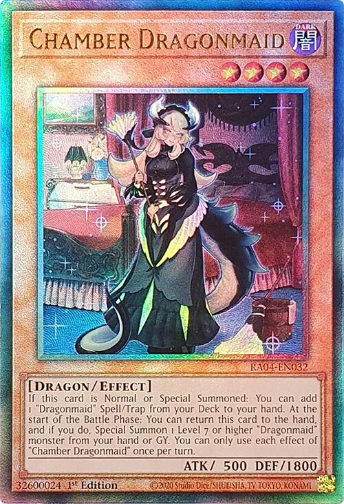 Chamber Dragonmaid [RA04-EN032] Prismatic Ultimate Rare | Deep Dive Games St. Marys