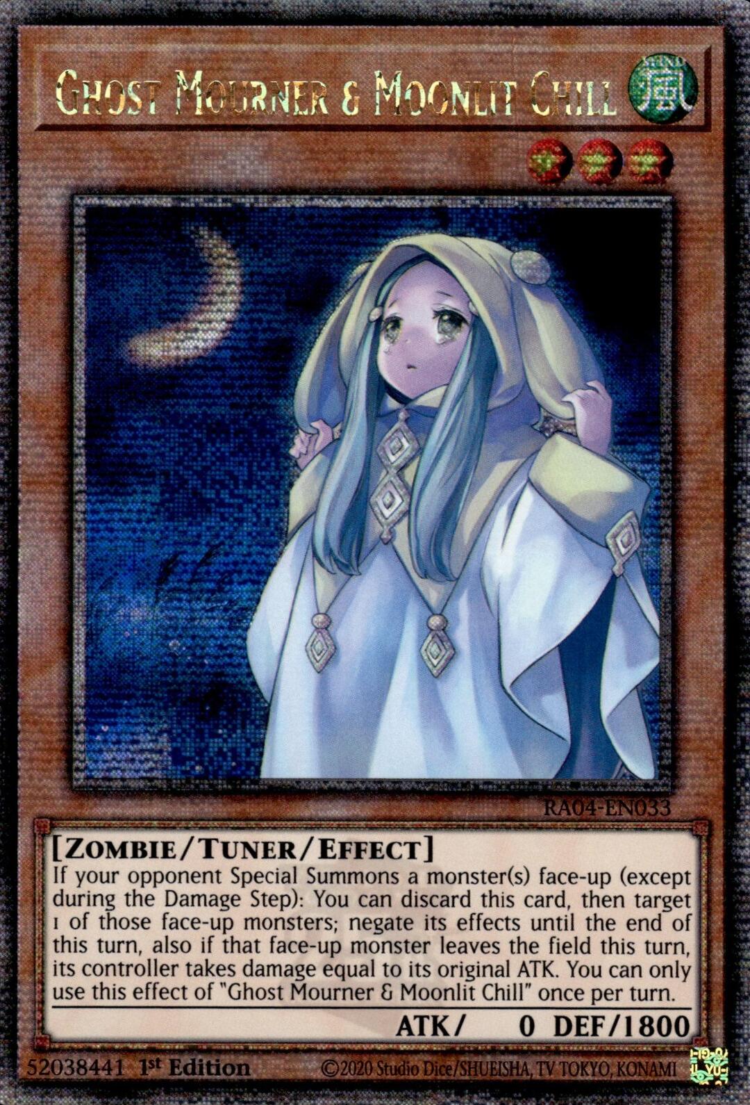 Ghost Mourner & Moonlit Chill [RA04-EN033] Quarter Century Secret Rare | Deep Dive Games St. Marys