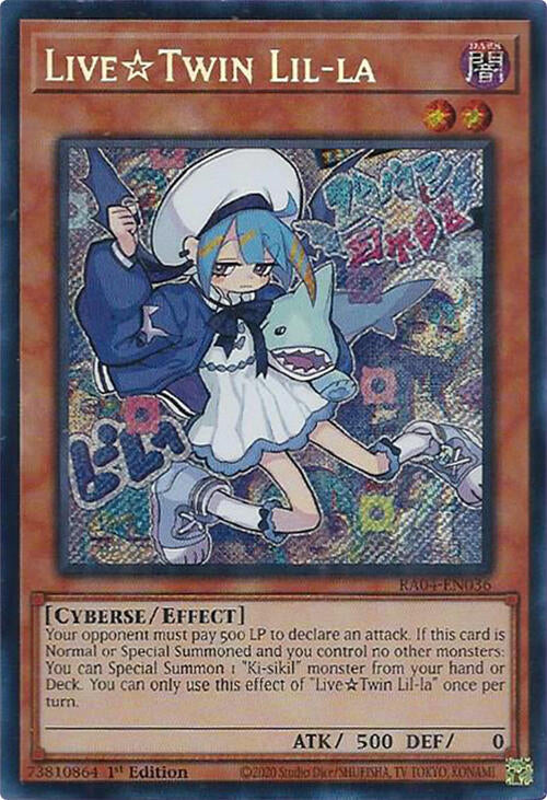 LiveTwin Lil-la [RA04-EN036] Secret Rare | Deep Dive Games St. Marys