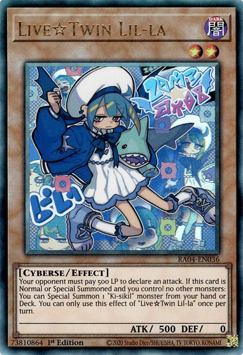 LiveTwin Lil-la [RA04-EN036] Prismatic Ultimate Rare | Deep Dive Games St. Marys